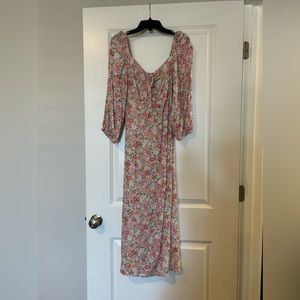 H&M floral midi dress